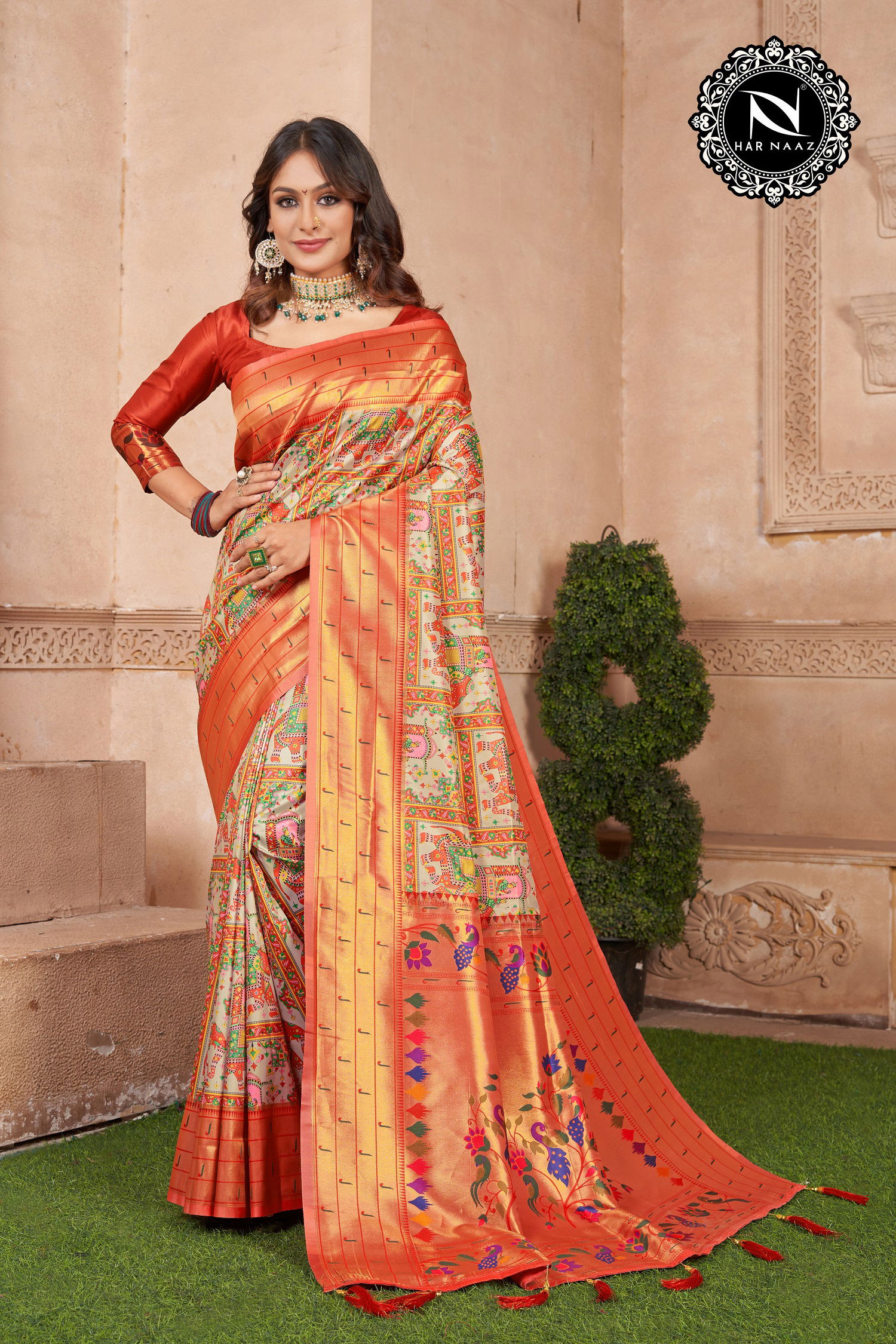 Har Naaz Paithani Silk Designer Sarees Catalog
